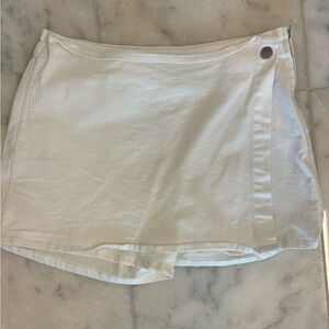 White Denim Skort- Has matching top